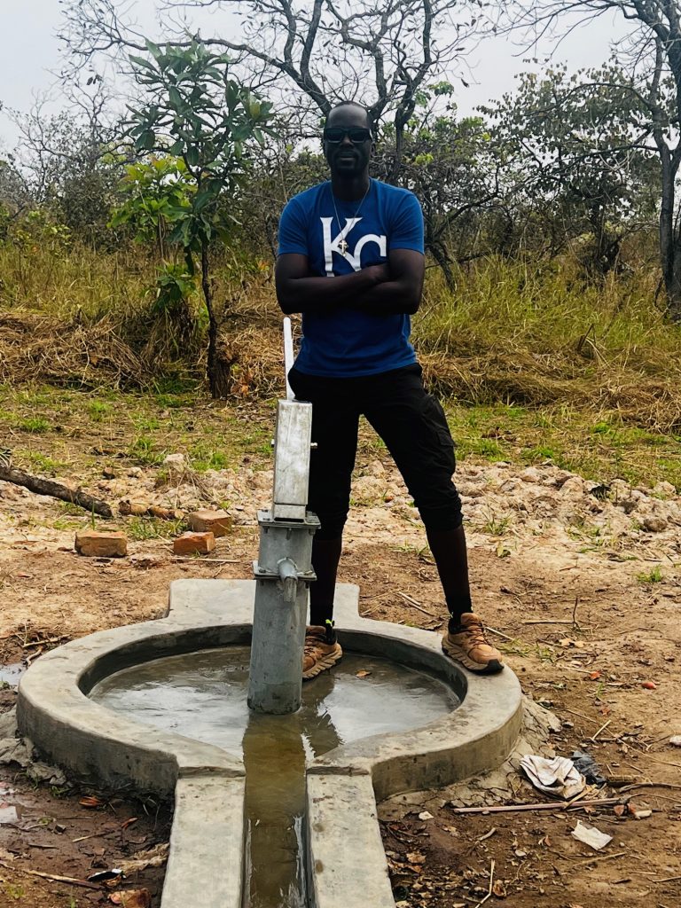 Lukome village creating a well by well.
